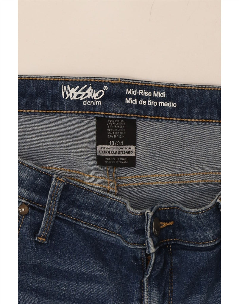 MOSSIMO Womens Mid Rise Mid Rise Denim Shorts US 18 2XL W40 Blue Vintage Mossimo and Second-Hand Mossimo from Messina Hembry 