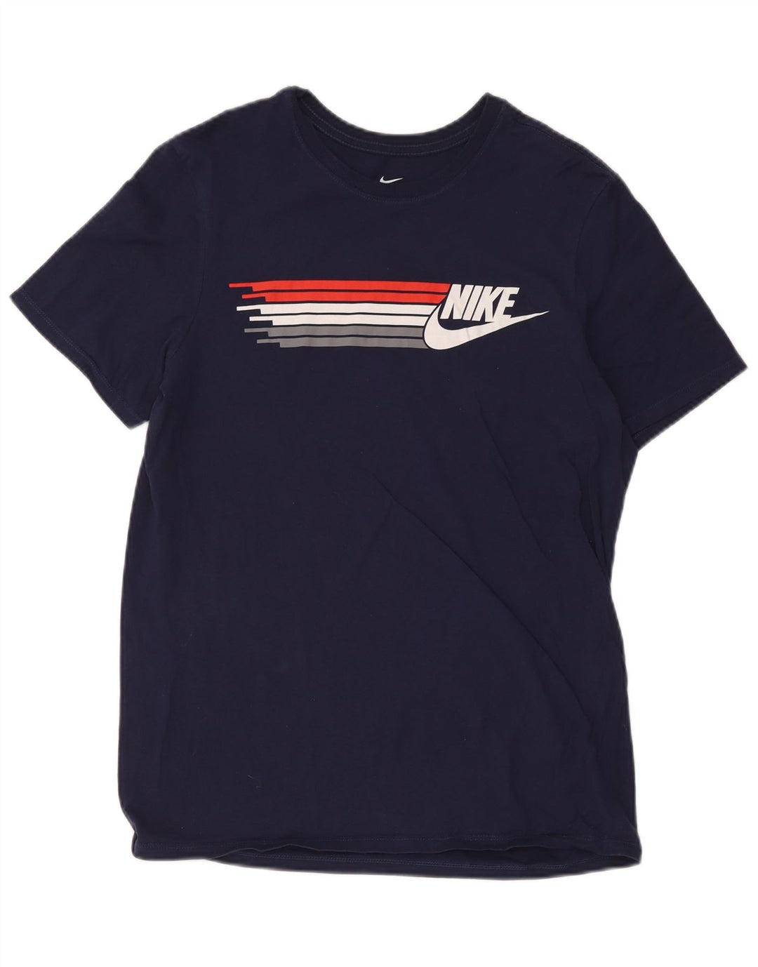 Nike Mens Athletic Cut Graphic T-Shirt Top Medium Navy Blue