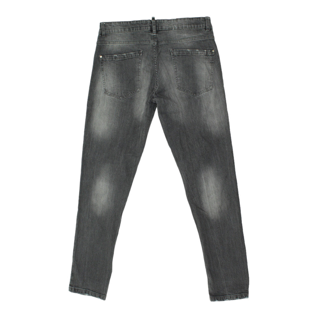 John Richmond Mens Grey Tapered Jeans | Vintage Luxury Designer Denim VTG | Vintage Messina Hembry | Thrift | Second-Hand Messina Hembry | Used Clothing | Messina Hembry 