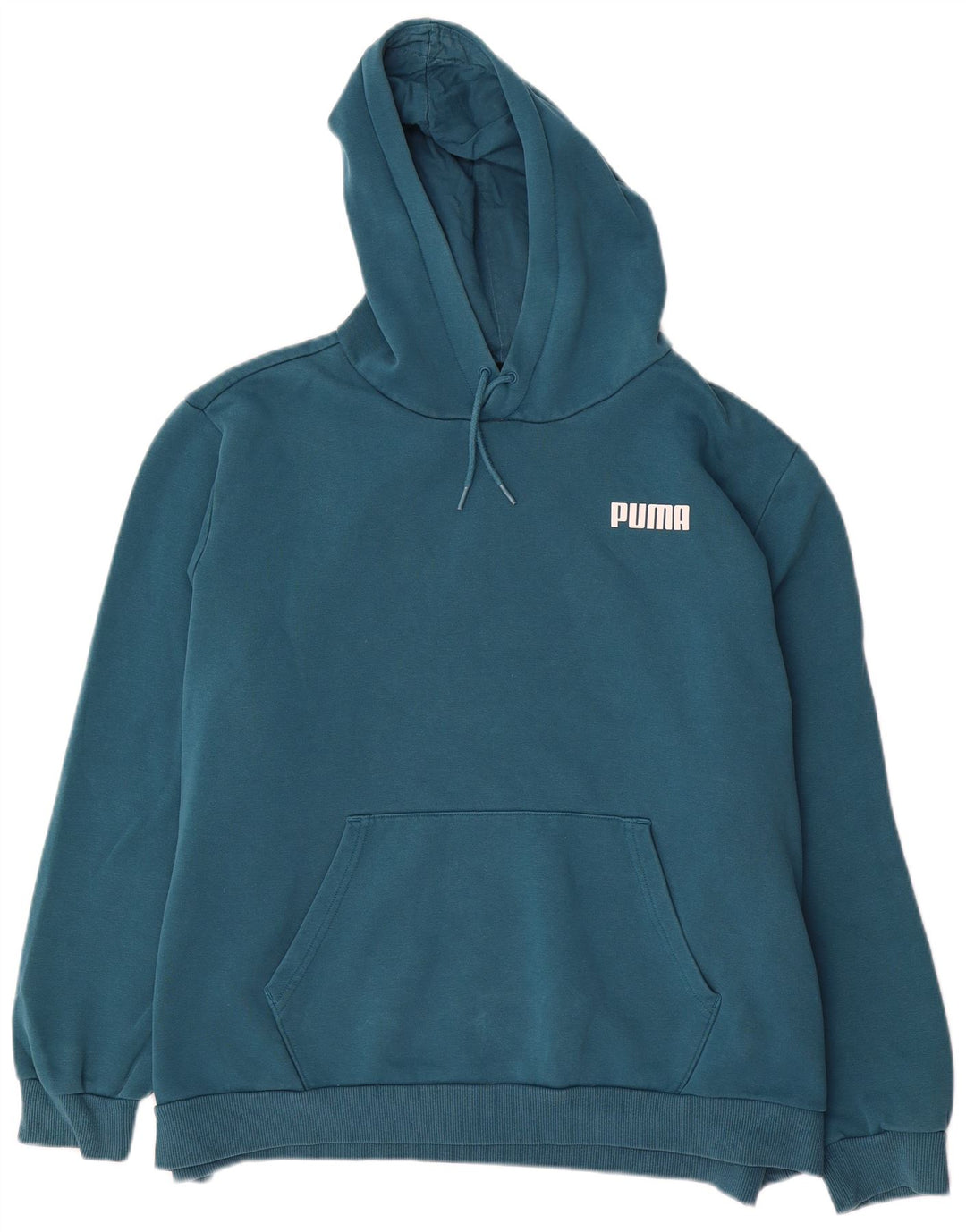 PUMA Mens Hoodie Jumper 2XL Blue Polyester