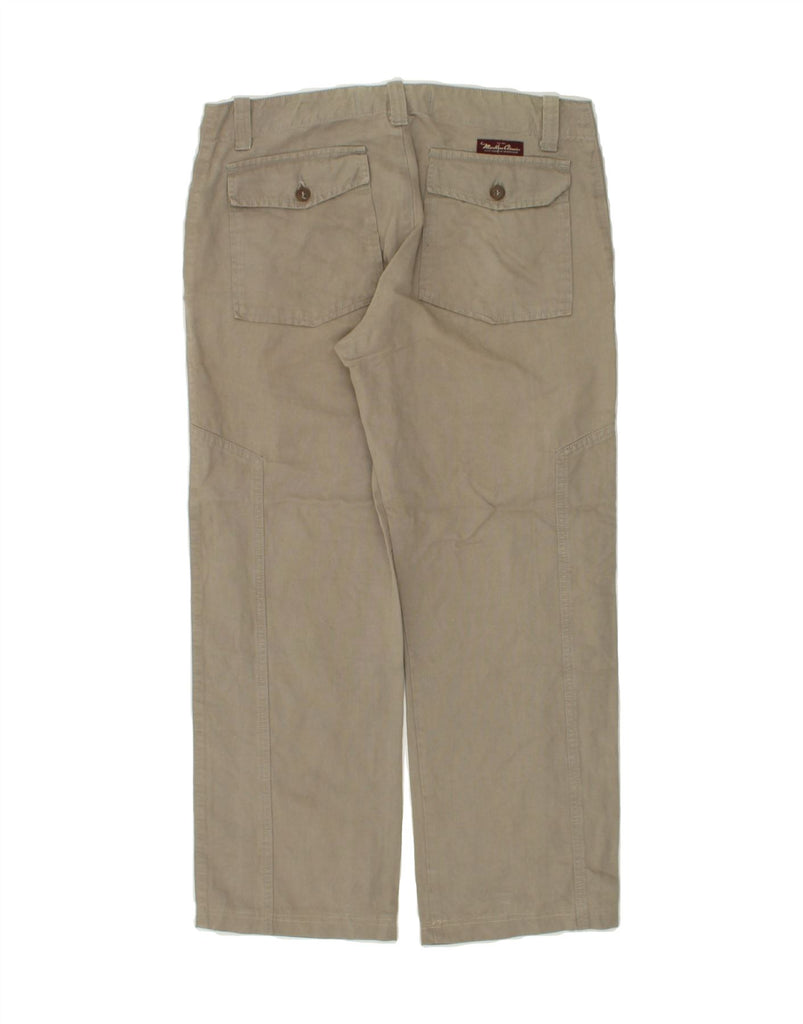 MARLBORO CLASSICS Womens Straight Chino Trousers W32 L26  Grey Cotton | Vintage Marlboro Classics | Thrift | Second-Hand Marlboro Classics | Used Clothing | Messina Hembry 