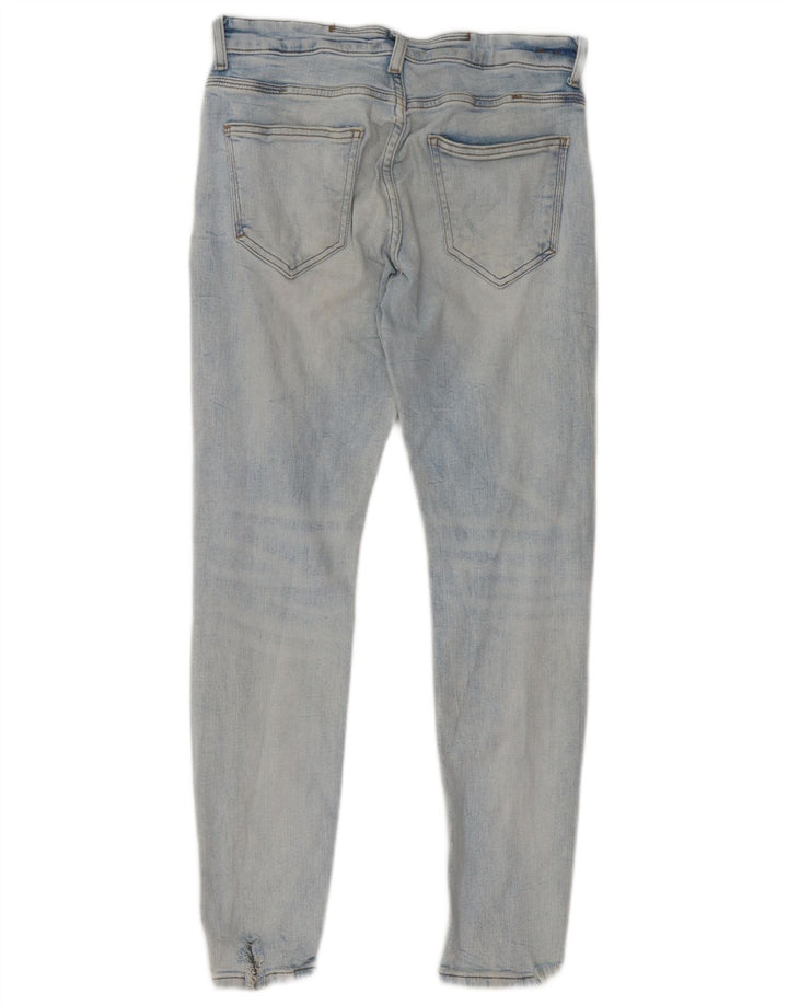 Zara Mens Distressed Skinny Jeans EU 40 Medium W31 L29 Blue
