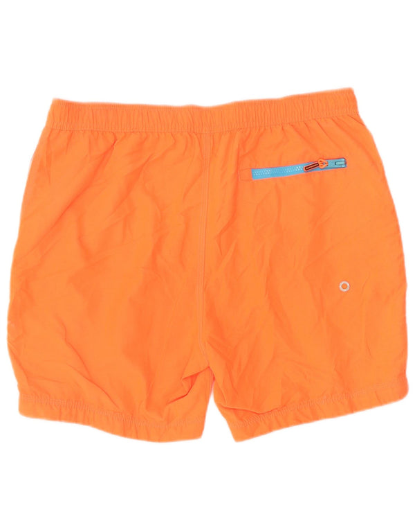 Superdry Mens Graphic Swimming Shorts XL  Orange Polyester