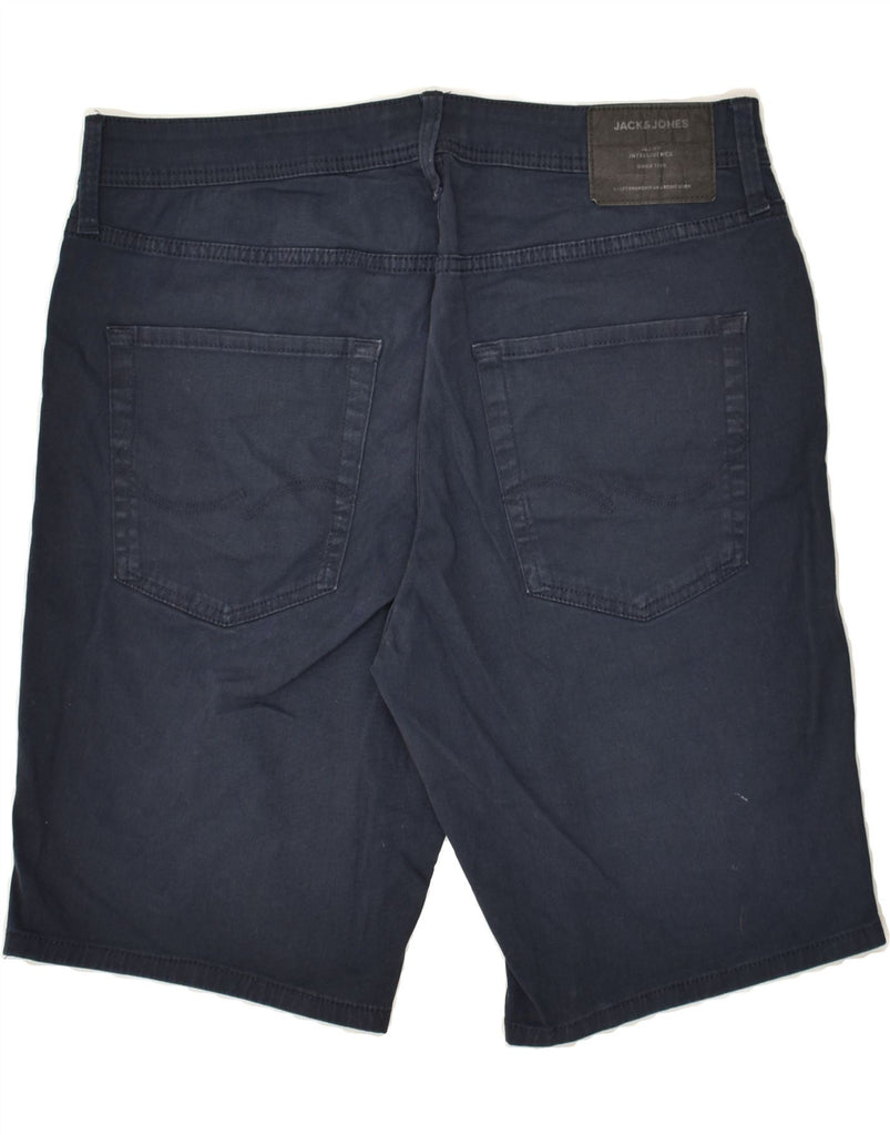 JACK & JONES Mens Regular Fit Denim Shorts Medium W32 Navy Blue Cotton | Vintage Jack & Jones | Thrift | Second-Hand Jack & Jones | Used Clothing | Messina Hembry 