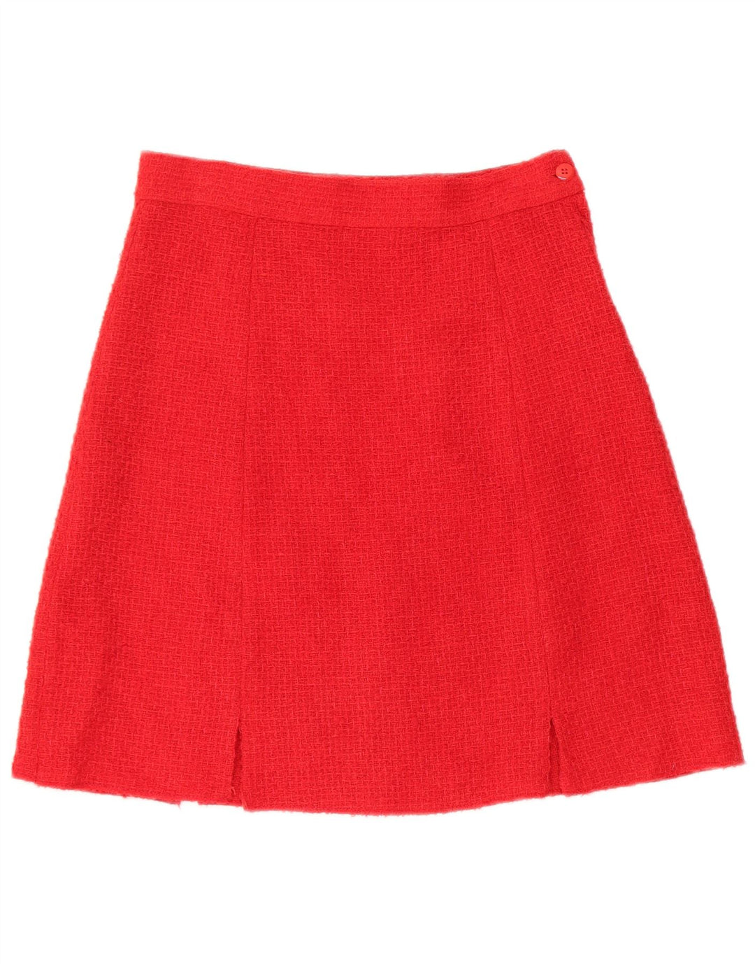 Vintage Womens 4 Button 2 Piece Skirt Set UK 12 Medium W28  Red Wool