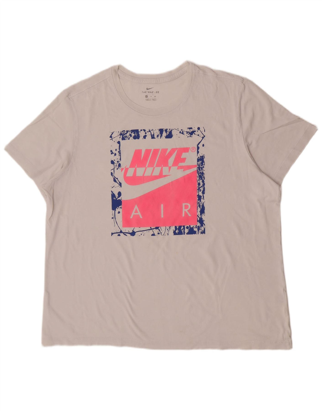 Nike Mens Graphic T-Shirt Top 2XL White Cotton