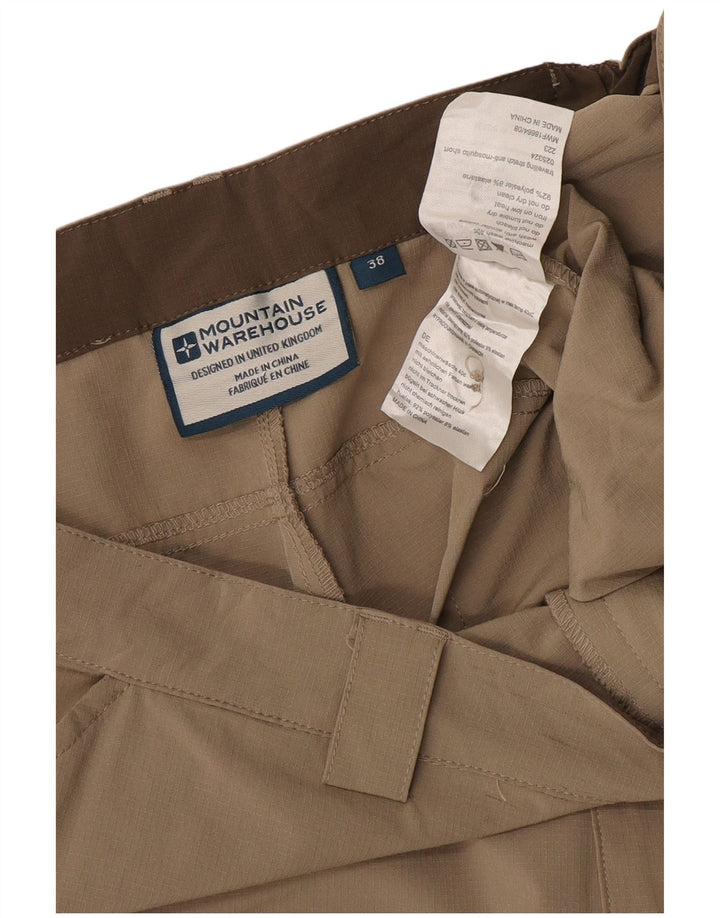 Mountain Warehouse Mens Cargo Shorts W38 XL Beige Polyester