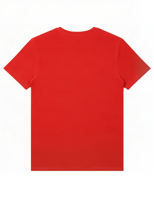 Guess Mens Super Slim Fit Graphic T-Shirt Top Large Red Cotton