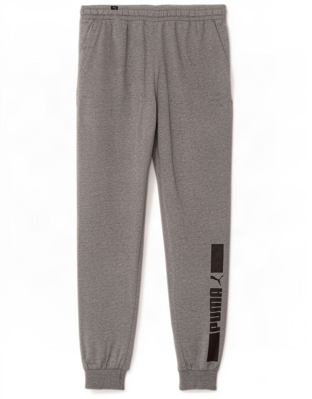 Puma Mens Graphic Tracksuit Trousers Joggers Large Grey Cotton