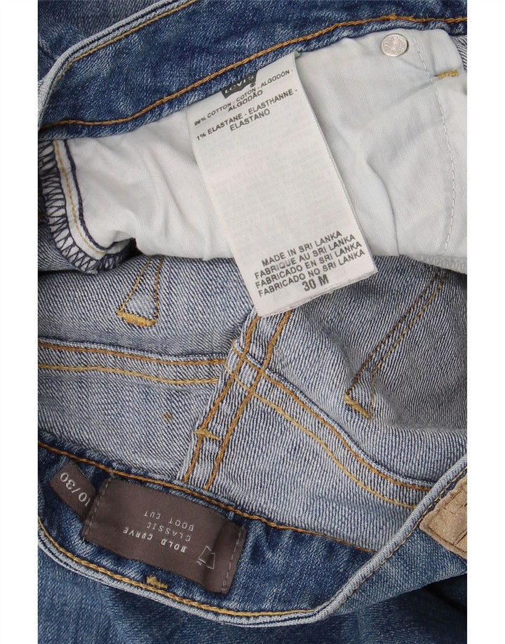 Levi's Womens Bold Curve Classic Fit Bootcut Jeans W30 L30 Blue Cotton