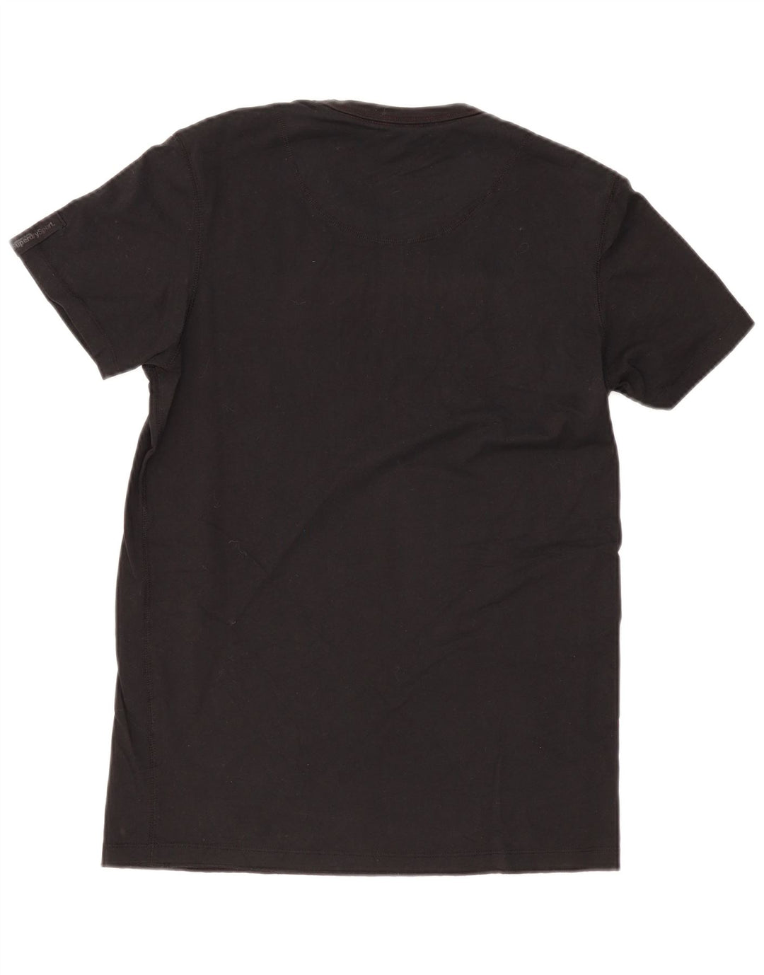 Superdry Mens Graphic T-Shirt Top Small Black Cotton