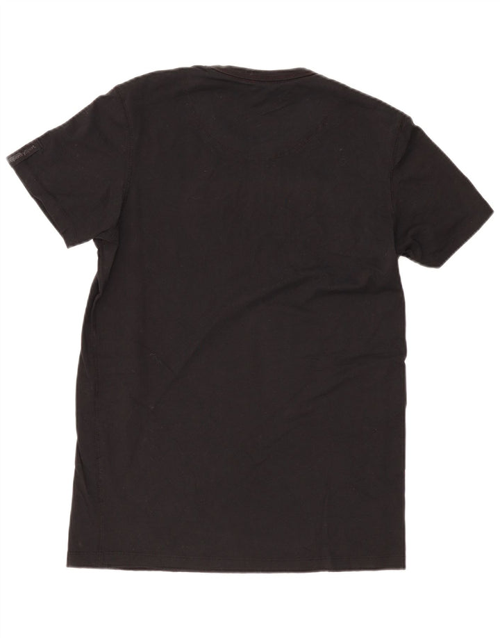 Superdry Mens Graphic T-Shirt Top Small Black Cotton