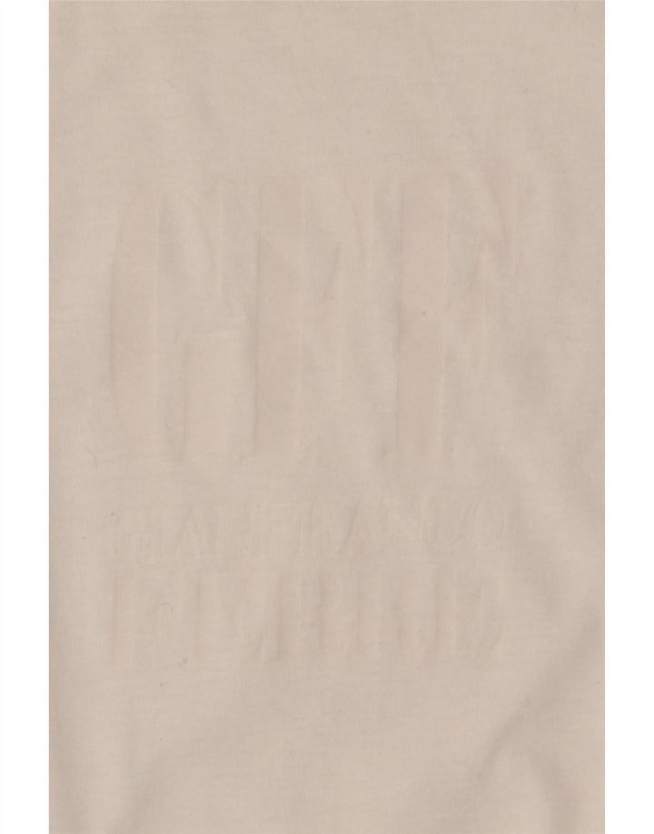 Gianfranco Ferre Mens Graphic T-Shirt Top Medium White Cotton