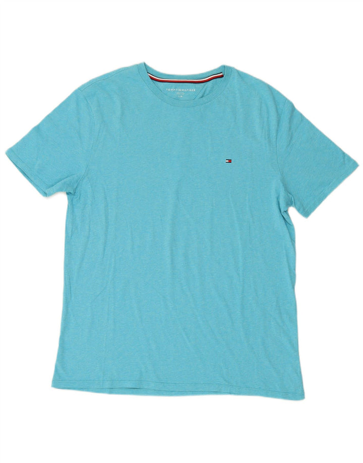 TOMMY HILFIGER Mens T-Shirt Top Large Blue