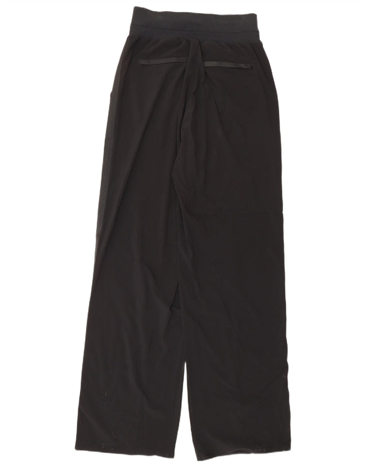 ATHLETA Womens Wide Leg Tracksuit Trousers US 6 Medium  Black Polyester