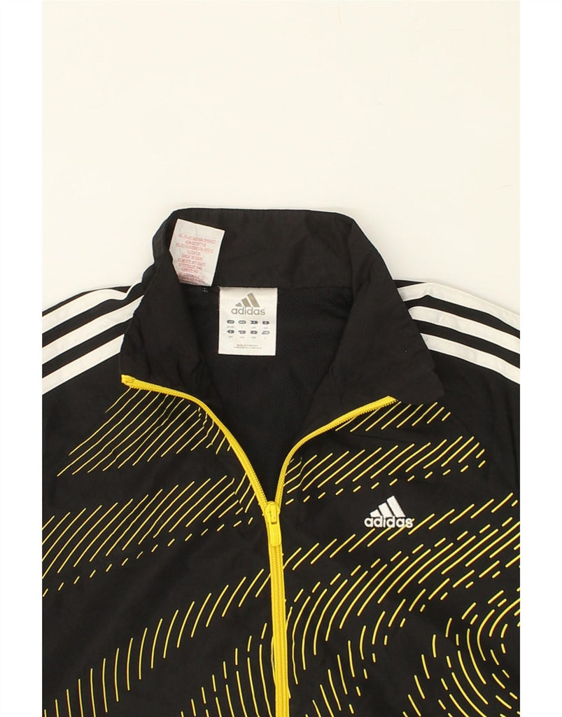 ADIDAS Boys F50 Graphic Tracksuit Top Jacket 13-14 Years Black Geometric Vintage Adidas and Second-Hand Adidas from Messina Hembry 