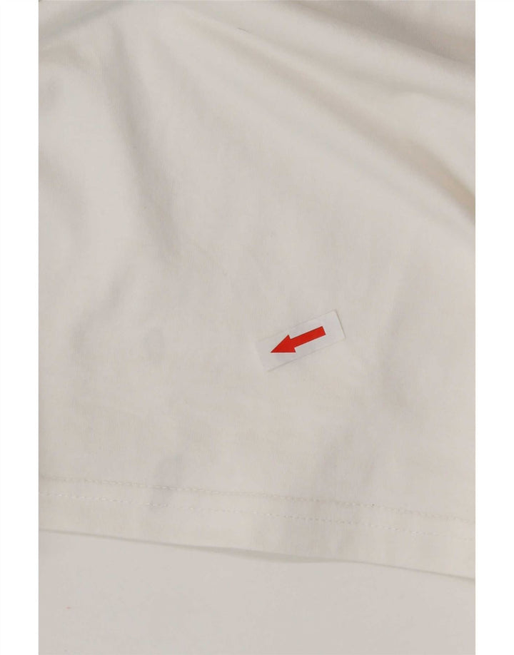 Converse Mens Graphic T-Shirt Top Large White Cotton
