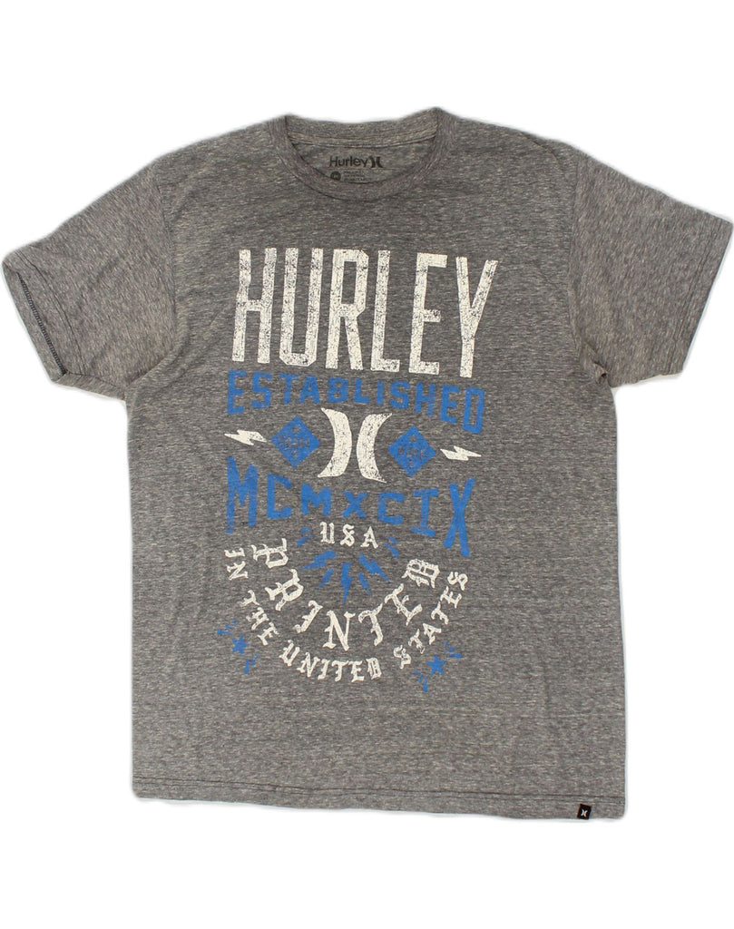 HURLEY Mens Premium Fit Graphic T-Shirt Top Medium Grey Polyester | Vintage Hurley | Thrift | Second-Hand Hurley | Used Clothing | Messina Hembry 