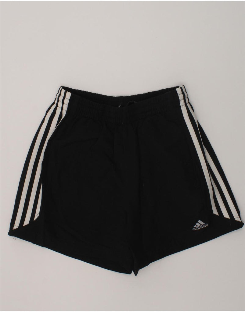 ADIDAS Girls Sport Shorts 11-12 Years Black Polyester | Vintage Adidas | Thrift | Second-Hand Adidas | Used Clothing | Messina Hembry 