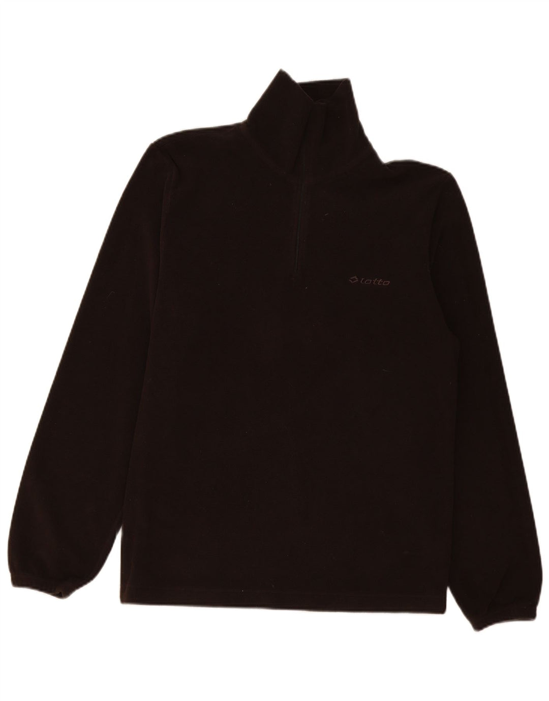 Lotto Mens Zip Neck Fleece Jumper XL Brown