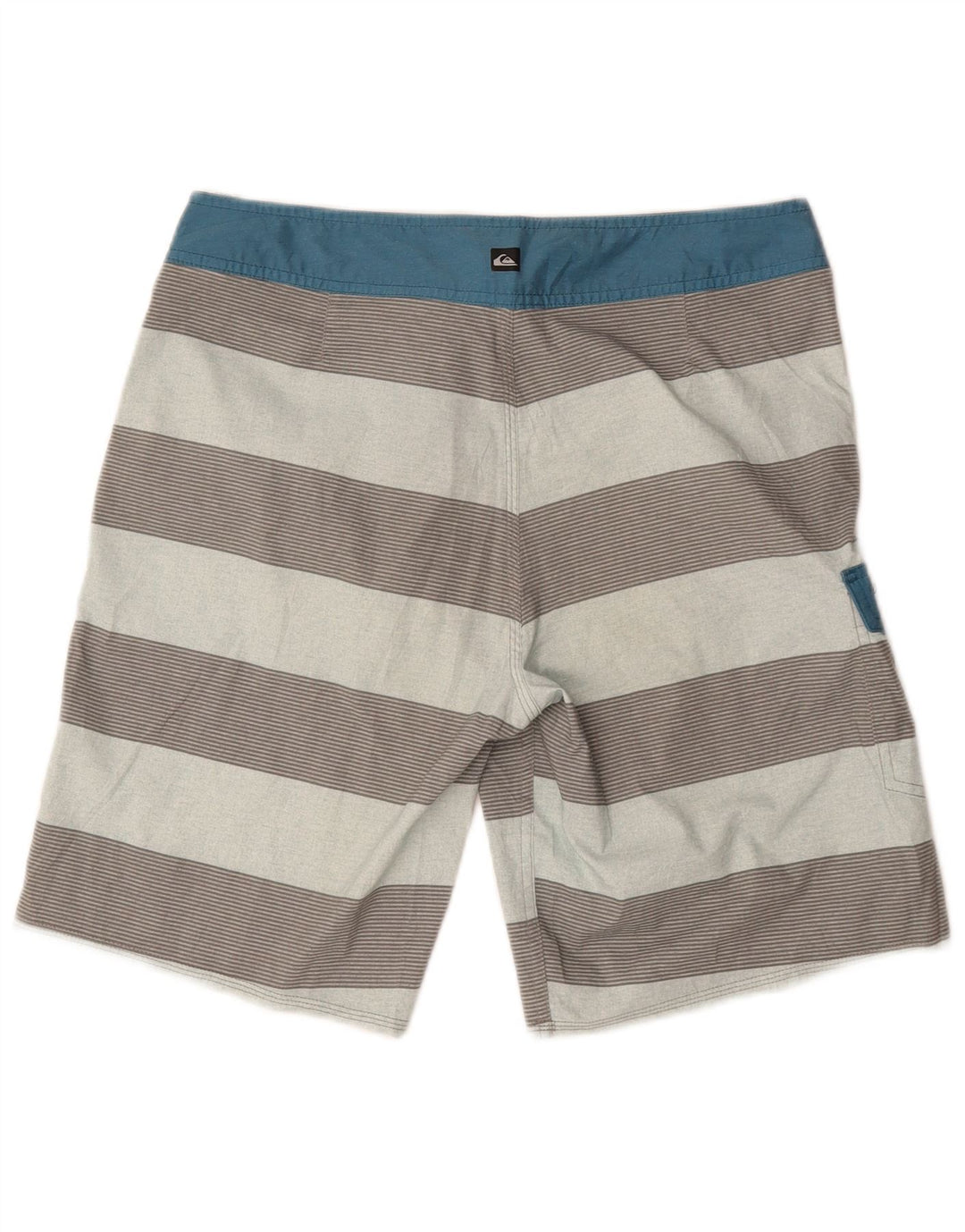 Quiksilver Mens Swimming Shorts Medium Multicoloured Striped Polyester