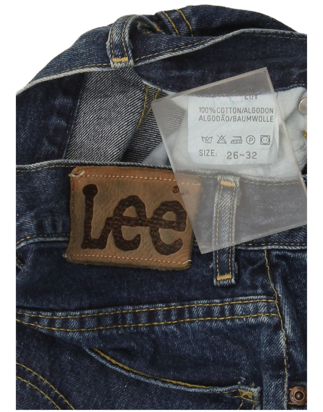 Lee Womens Flared Jeans W26 L32 Blue Cotton