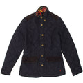 JOULES Womens Quilted Jacket UK 10 Small  Navy Blue Polyamide | Vintage Joules | Thrift | Second-Hand Joules | Used Clothing | Messina Hembry 