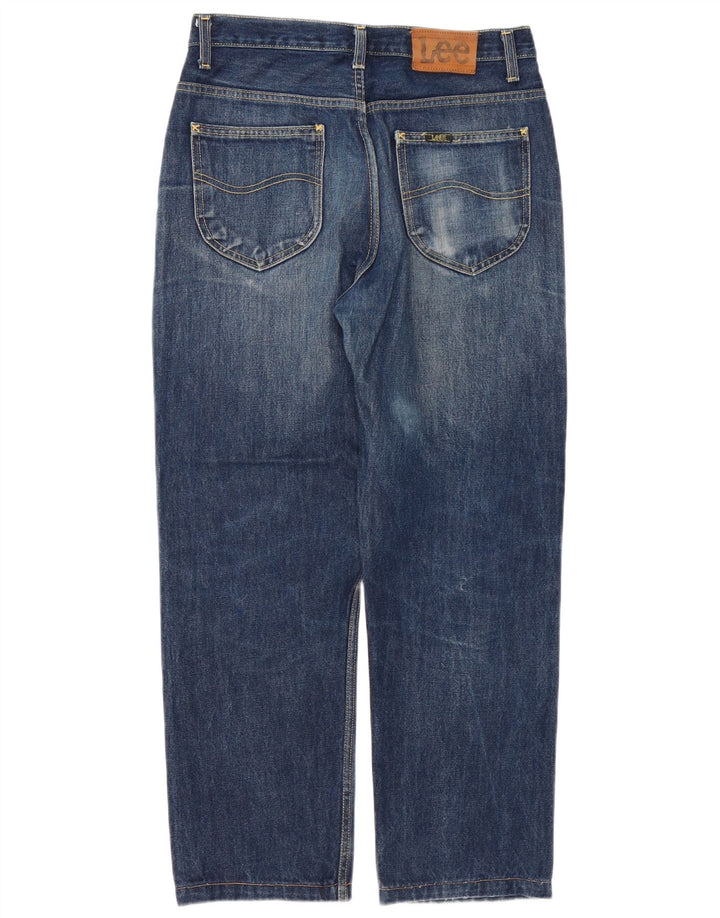 Lee Mens Chicago Straight Jeans W32 L28 Blue Cotton