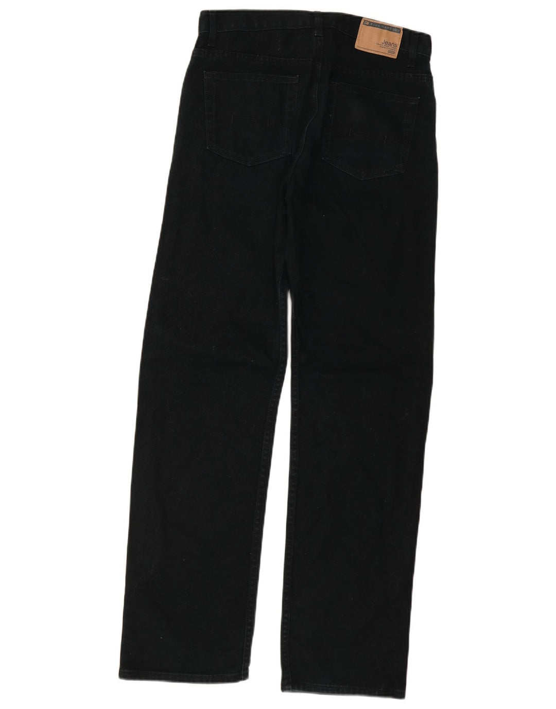 Marks & Spencer Mens Blue Harbour Straight Jeans W32 L33 Black Cotton