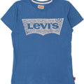 LEVI'S Boys Graphic T-Shirt Top 13-14 Years Blue Cotton Vintage Levi's and Second-Hand Levi's from Messina Hembry 