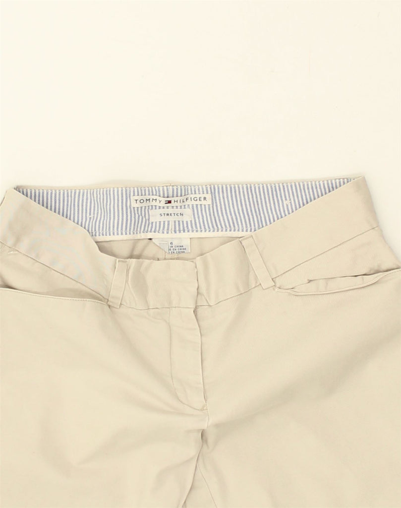 TOMMY HILFIGER Womens Straight Casual Trousers US 6 Medium W30 L29 Beige | Vintage Tommy Hilfiger | Thrift | Second-Hand Tommy Hilfiger | Used Clothing | Messina Hembry 