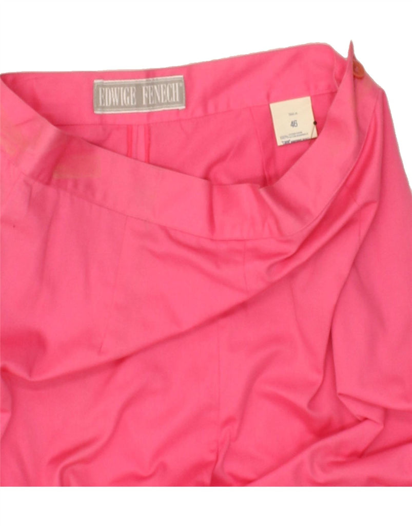 EDWIGE FENECH Womens Tapered Casual Trousers IT 46 Large W28 L29  Pink | Vintage Edwige Fenech | Thrift | Second-Hand Edwige Fenech | Used Clothing | Messina Hembry 