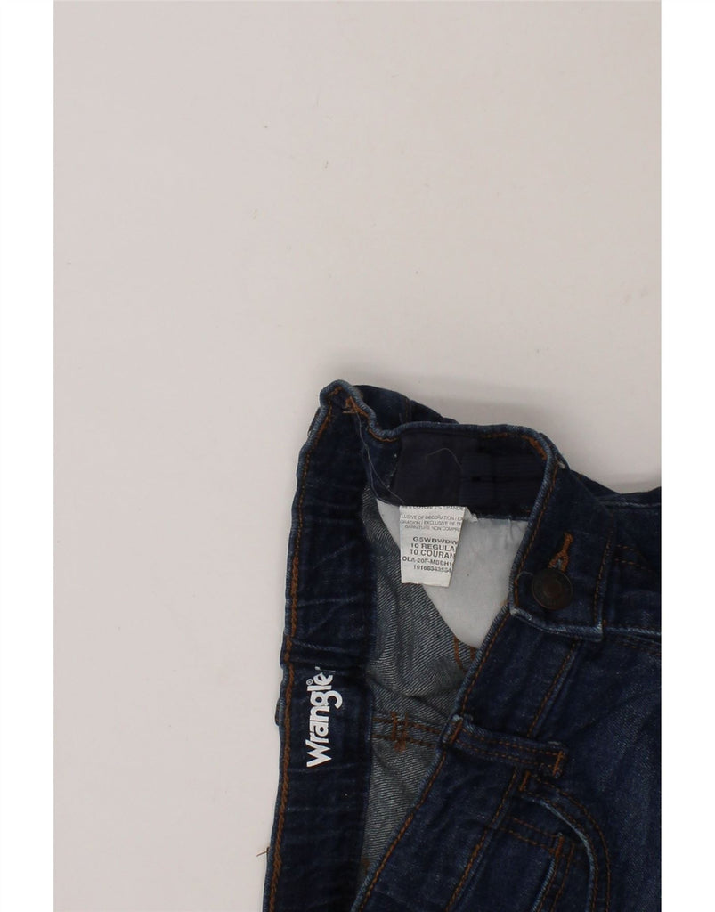 WRANGLER Boys Distressed Straight Jeans 9-10 Years W25 L23 Blue Cotton Vintage Wrangler and Second-Hand Wrangler from Messina Hembry 