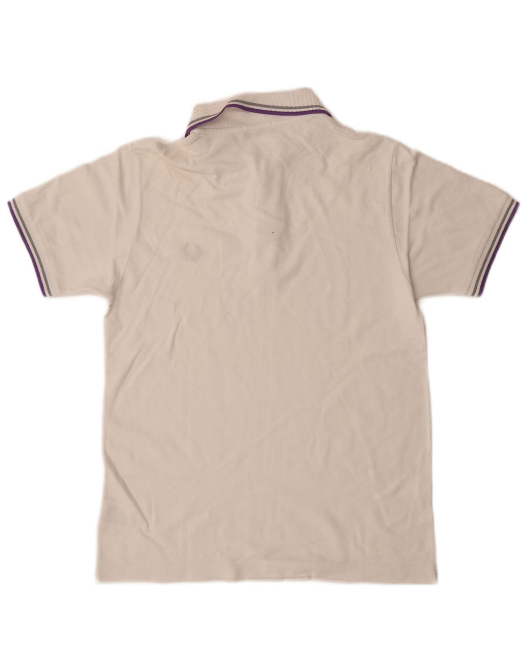 Fred Perry Boys Polo Shirt 13-14 Years Off White Cotton