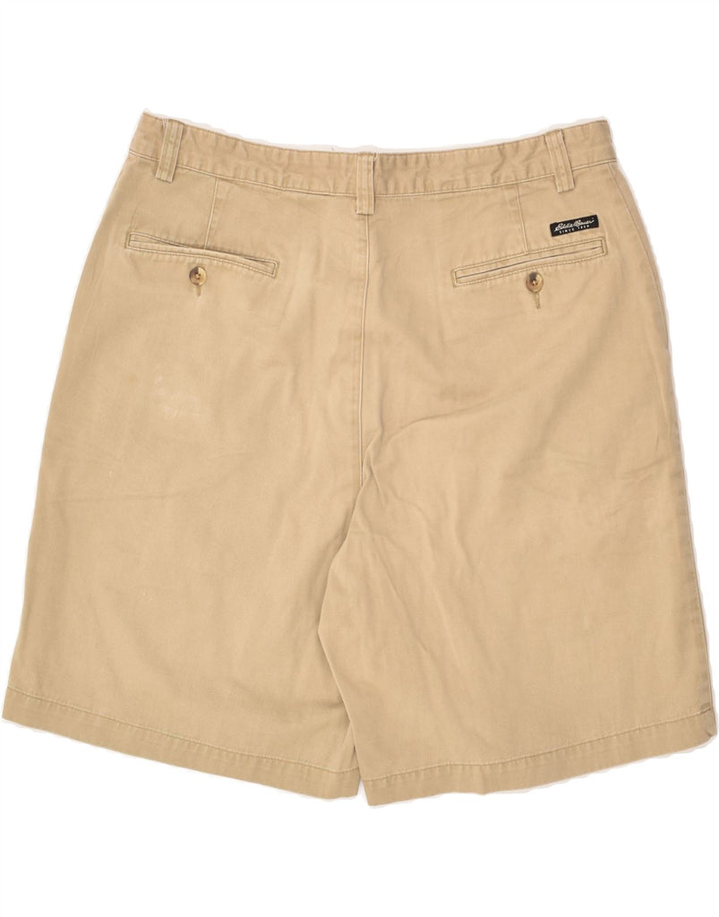 EDDIE BAUER Mens Chino Shorts W36 Large Beige Cotton | Vintage Eddie Bauer | Thrift | Second-Hand Eddie Bauer | Used Clothing | Messina Hembry 