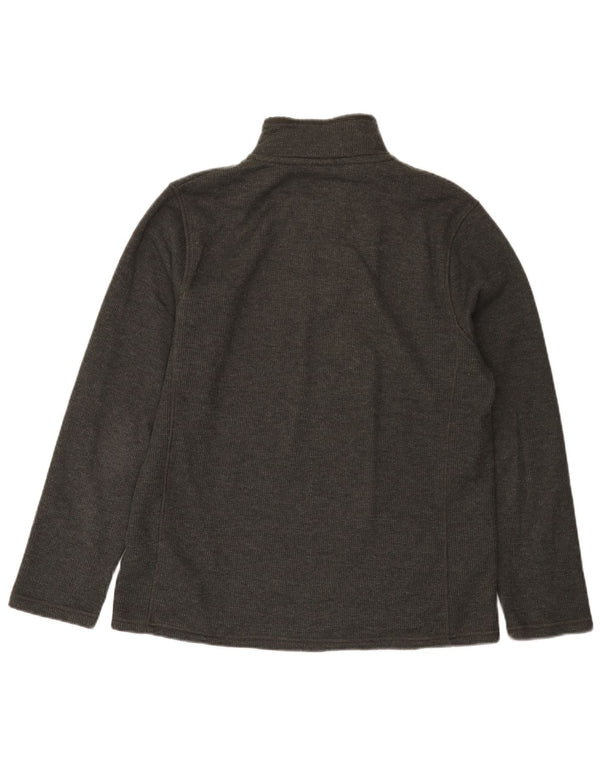 Mountain Warehouse Mens Zip Neck Sweatshirt Jumper Medium Grey Cotton