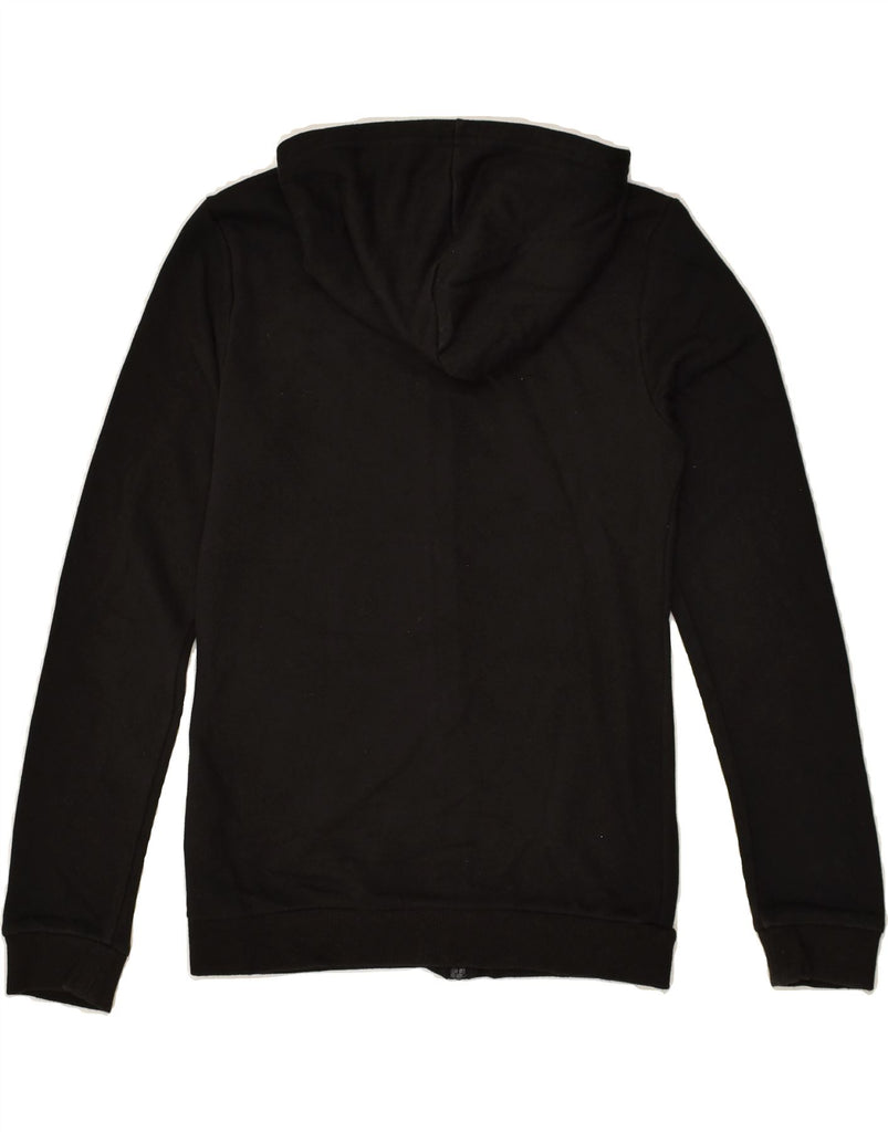 PUMA Girls Graphic Zip Hoodie Sweater 13-14 Years Black Cotton | Vintage Puma | Thrift | Second-Hand Puma | Used Clothing | Messina Hembry 