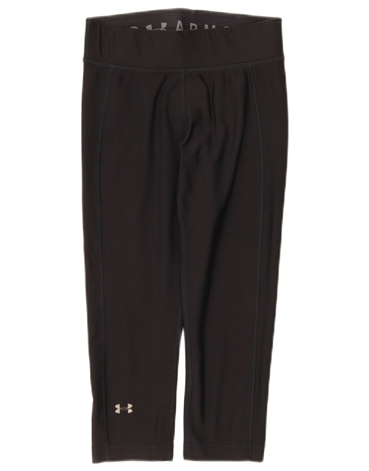 Under Armour Womens Capri Leggings UK 10 Small  Black