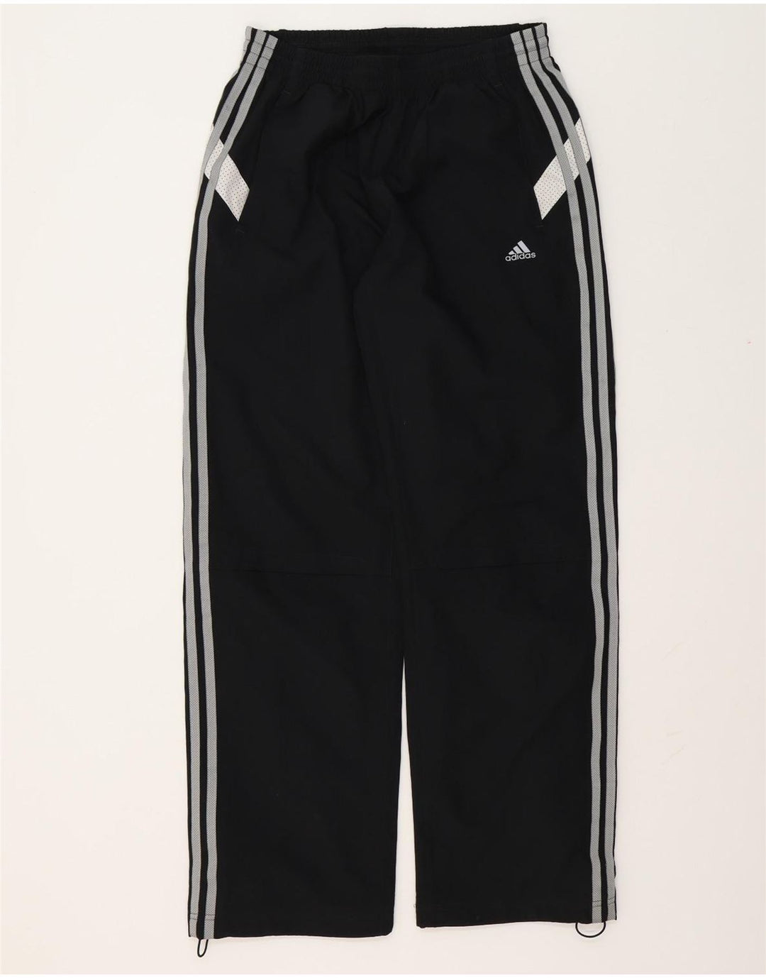 ADIDAS Mens Tracksuit Trousers Medium  Black Colourblock Polyester