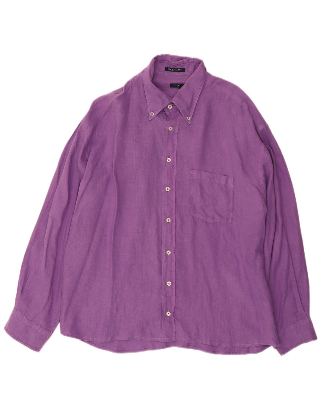 GANT Mens Regular Fit Shirt 2XL Purple Linen