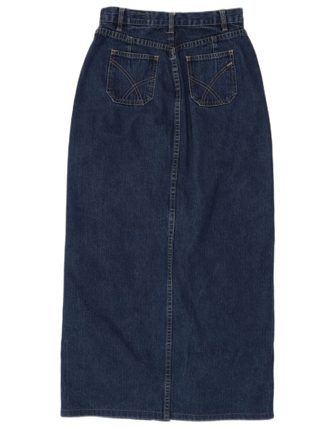 GAS Womens Denim Skirt W28 Medium Blue Cotton