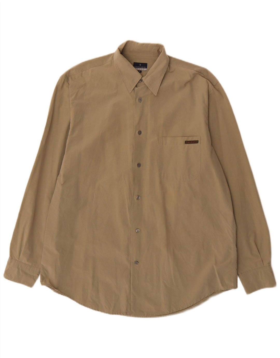 Trussardi Mens Regular Fit Shirt XL Khaki
