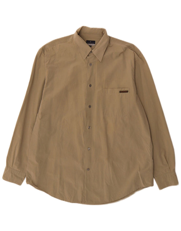 Trussardi Mens Regular Fit Shirt XL Khaki