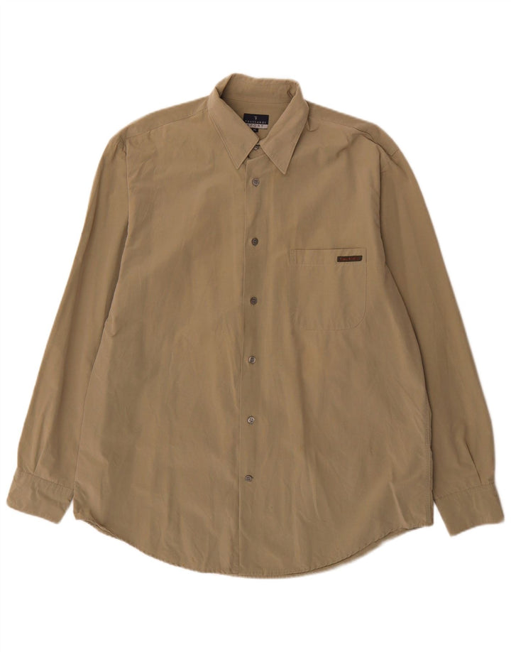 Trussardi Mens Regular Fit Shirt XL Khaki