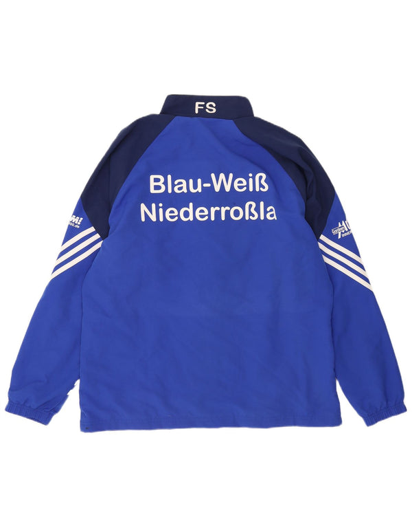 Adidas Mens Graphic Tracksuit Top Jacket XL Blue Colourblock Polyester