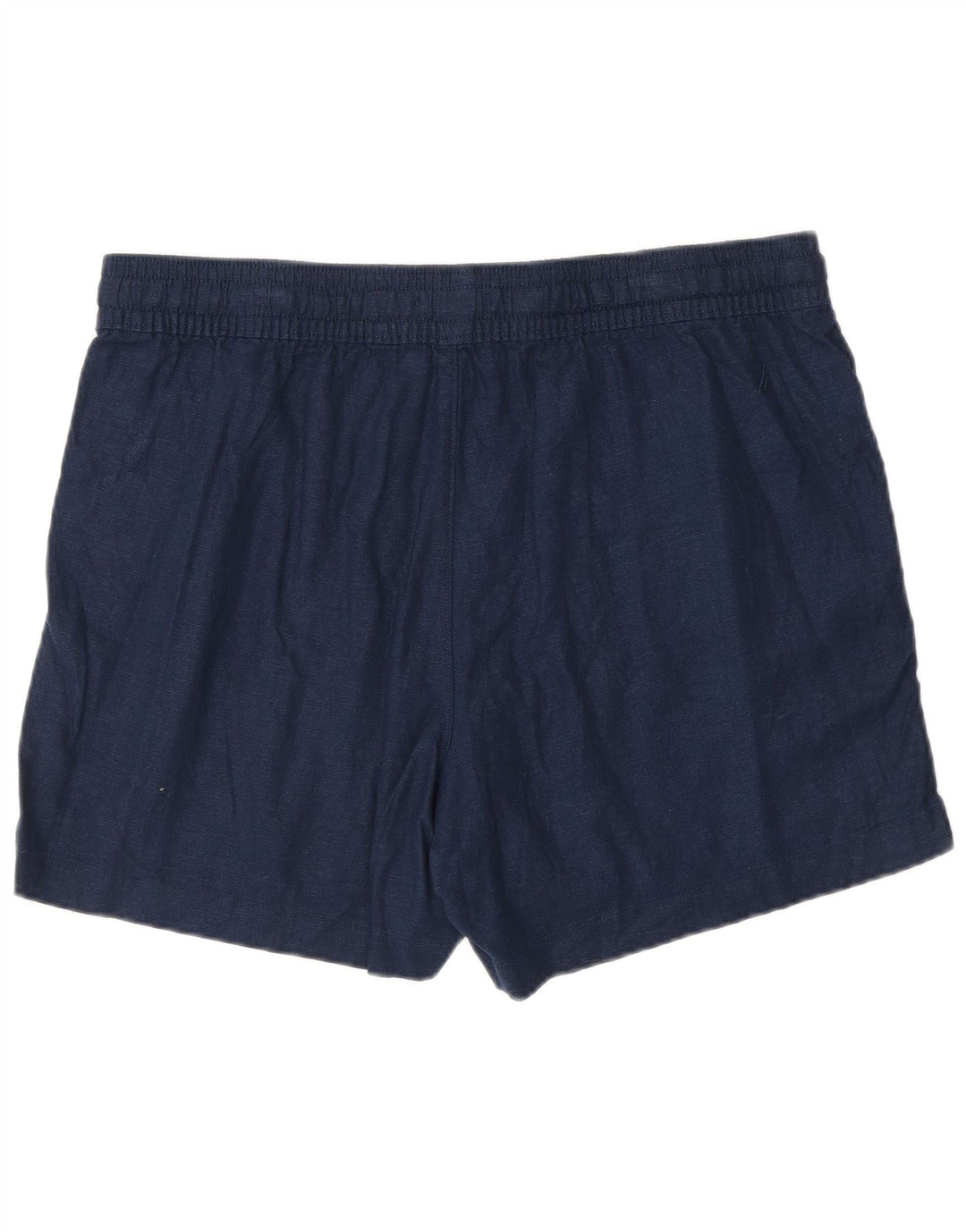 NAUTICA Womens Chino Shorts Large W32 Navy Blue Linen