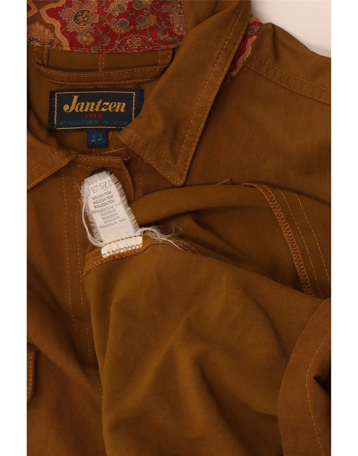 Jantzen Womens Oversized Utility Jacket IT 44 Medium Khaki Viscose