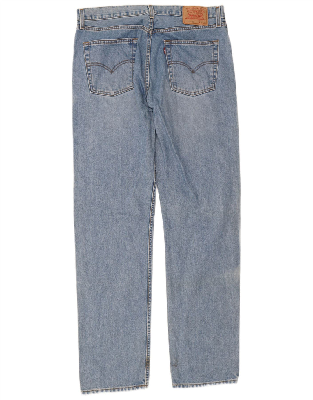 Levi's Mens 521 Straight Jeans W36 L36 Blue Cotton