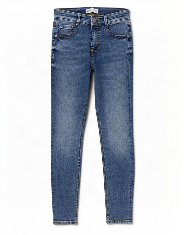 Zara Womens Skinny Jeans EU 36 XS W26 L27 Blue Cotton