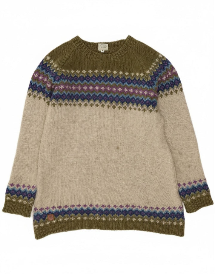 Pachamama Womens Boat Neck Jumper Sweater UK 16 Large Multicoloured